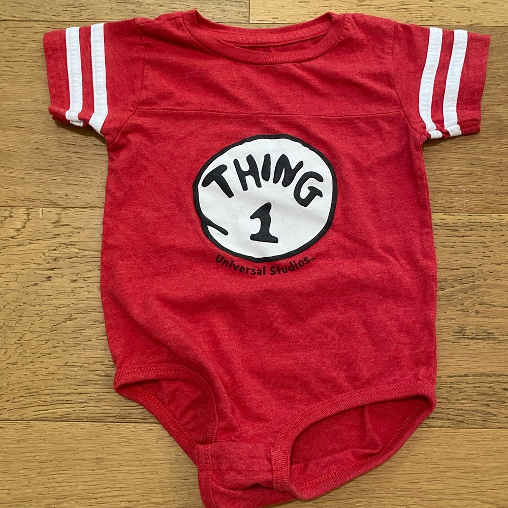Universal Red Thing 1 Dr Seuss Kids One Piece costume 6-9m VGUC